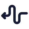 Curvy Left Direction icon preview