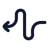 Curvy Left Direction icon preview