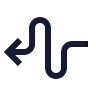 Curvy Left Direction icon preview