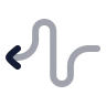 Curvy Left Direction icon preview