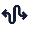 Curvy Left Right Direction icon preview