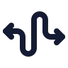 Curvy Left Right Direction icon preview