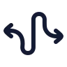 Curvy Left Right Direction icon preview