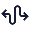 Curvy Left Right Direction icon preview