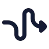 Curvy Right Direction icon preview