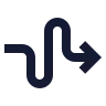 Curvy Right Direction icon preview