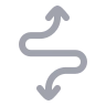 Curvy Up Down Direction icon preview