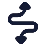 Curvy Up Down Direction icon preview