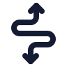 Curvy Up Down Direction icon preview