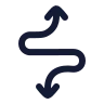 Curvy Up Down Direction icon preview