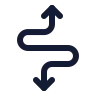 Curvy Up Down Direction icon preview