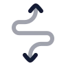 Curvy Up Down Direction icon preview