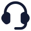 Customerservice icon with solid standard style
