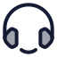 Customerservice icon with duotone standard style