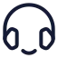 Customerservice icon with stroke rounded style