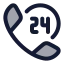 Customerservice icon with duotone rounded style