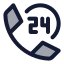 Customerservice icon with duotone standard style