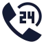 Customerservice icon with solid sharp style