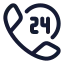 Customerservice icon with stroke rounded style