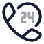 Customerservice icon with twotone rounded style