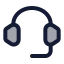 Customersupport icon with duotone standard style