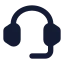 Customersupport icon with solid standard style