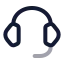 Customersupport icon with twotone rounded style