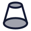 Cylinder icon with duotone standard style