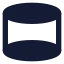 Cylinder icon with solid standard style