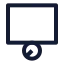 Cylinder icon with stroke sharp style