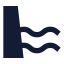 Dam icon with solid sharp style