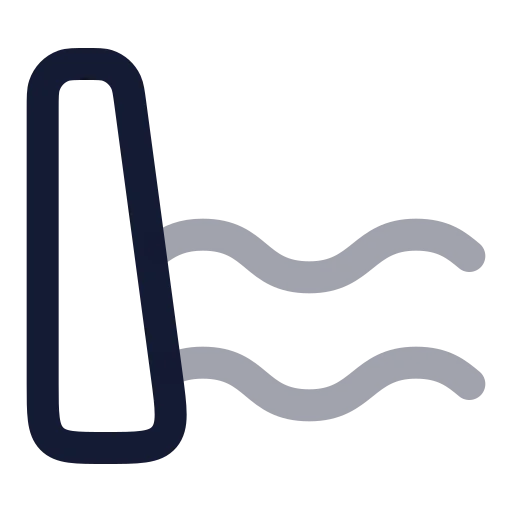Dam Icon in Twotone Rounded style