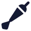 Dart icon with solid rounded style