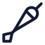 Dart icon with stroke standard style