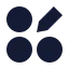Dashboardcircleedit icon with solid sharp style