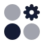 Dashboardcirclesettings icon with bulk rounded style