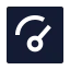 Dashboardspeed icon with solid sharp style