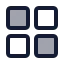 Dashboardsquare icon with duotone standard style