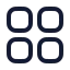 Dashboardsquare icon with stroke rounded style