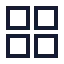 Dashboardsquare icon with stroke sharp style