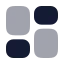 Dashboardsquare icon with bulk rounded style