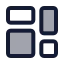 Dashboardsquare icon with duotone standard style