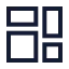 Dashboardsquare icon with stroke sharp style