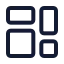 Dashboardsquare icon with stroke standard style