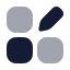 Dashboardsquareedit icon with bulk rounded style