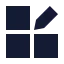Dashboardsquareedit icon with solid sharp style