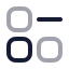 Dashboardsquareremove icon with twotone rounded style