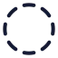 Dashedlinecircle icon with stroke standard style