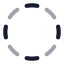 Dashedlinecircle icon with twotone rounded style