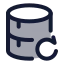 Datarecovery icon with duotone standard style